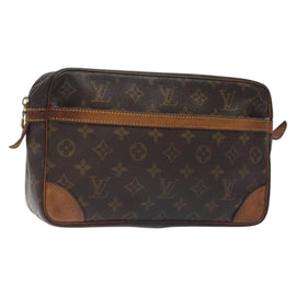 LOUIS VUITTON Monogram Compiegne 28 Clutch Bag M51845 LV Auth am8680