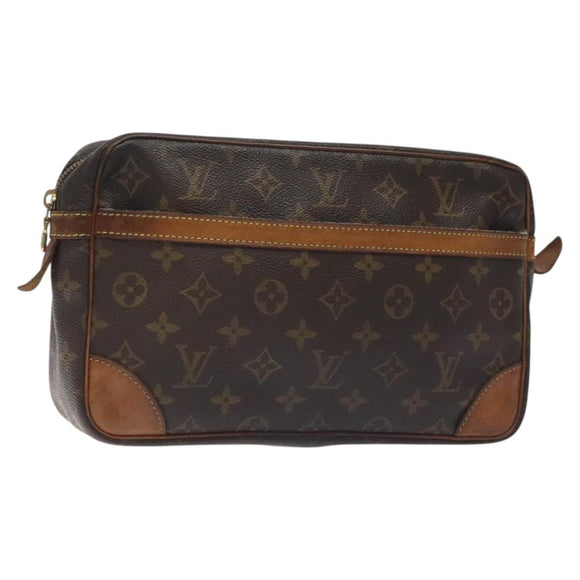 LOUIS VUITTON Monogram Compiegne 28 Clutch Bag M51845 LV Auth am8680