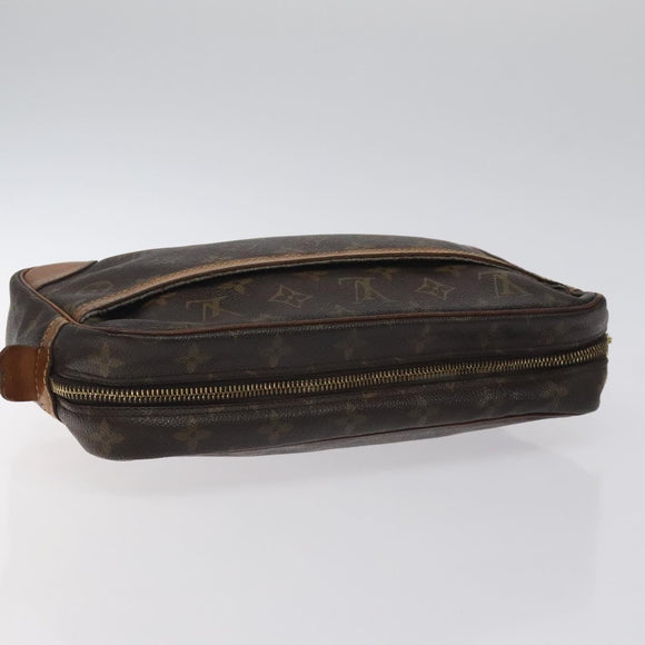 LOUIS VUITTON Monogram Compiegne 28 Clutch Bag M51845 LV Auth am8680