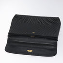 BALLY Hand Bag Leather Black Gold Auth am8683-10