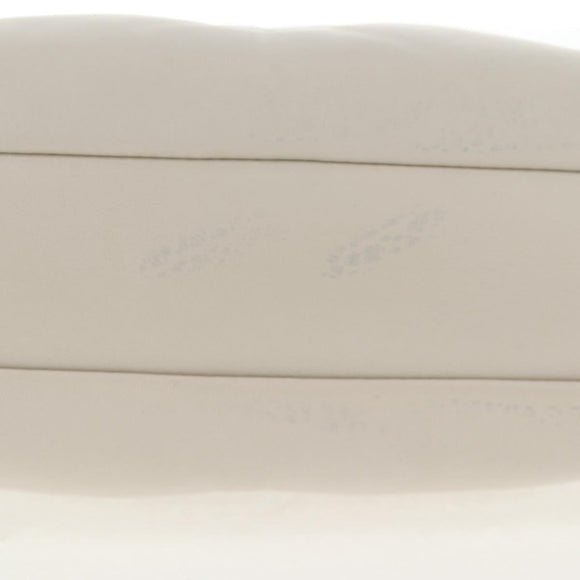 Maison Margiela Glam Slam Hobo Shoulder Strap Leather Ivory Silver Auth am8688M