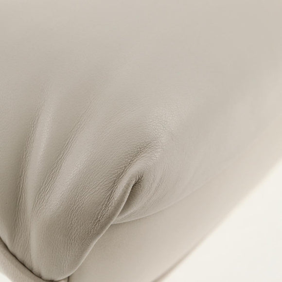 Maison Margiela Glam Slam Hobo Shoulder Strap Leather Ivory Silver Auth am8688M