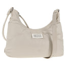 Maison Margiela Glam Slam Hobo Shoulder Strap Leather Ivory Silver Auth am8688M-1
