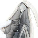 Maison Margiela Glam Slam Hobo Shoulder Strap Leather Ivory Silver Auth am8688M-22