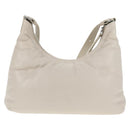 Maison Margiela Glam Slam Hobo Shoulder Strap Leather Ivory Silver Auth am8688M-3