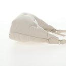 Maison Margiela Glam Slam Hobo Shoulder Strap Leather Ivory Silver Auth am8688M-6