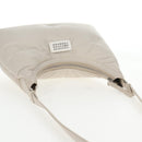 Maison Margiela Glam Slam Hobo Shoulder Strap Leather Ivory Silver Auth am8688M-9