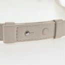 Maison Margiela Glam Slam Hobo Shoulder Strap Leather Ivory Silver Auth am8688M-11