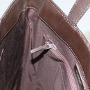 BURBERRY Hand Bag Leather Dark Brown Auth am8695-19