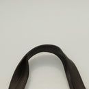 BURBERRY Hand Bag Leather Dark Brown Auth am8695-8