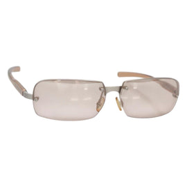 PRADA Sunglasses plastic Brown Auth am8700