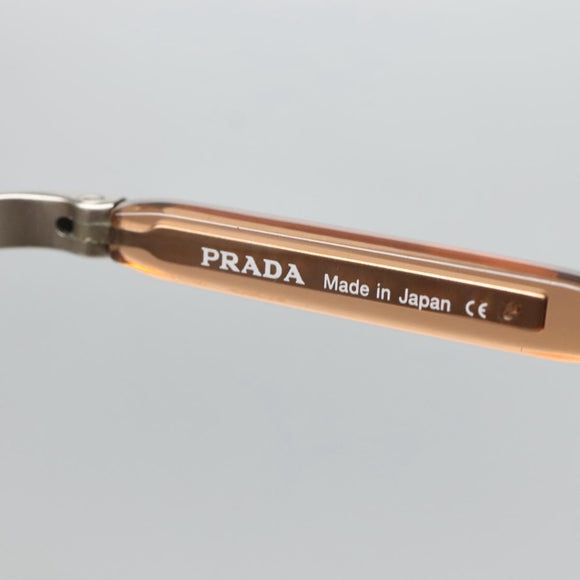 PRADA Sunglasses plastic Brown Auth am8700
