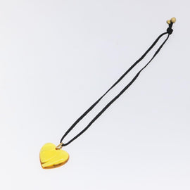 Baccarat Necklace Crystal glass Orange Auth am8701 - 0