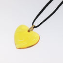 Baccarat Necklace Crystal glass Orange Auth am8701-3