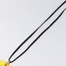 Baccarat Necklace Crystal glass Orange Auth am8701-4