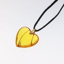 Baccarat Necklace Crystal glass Orange Auth am8701-8