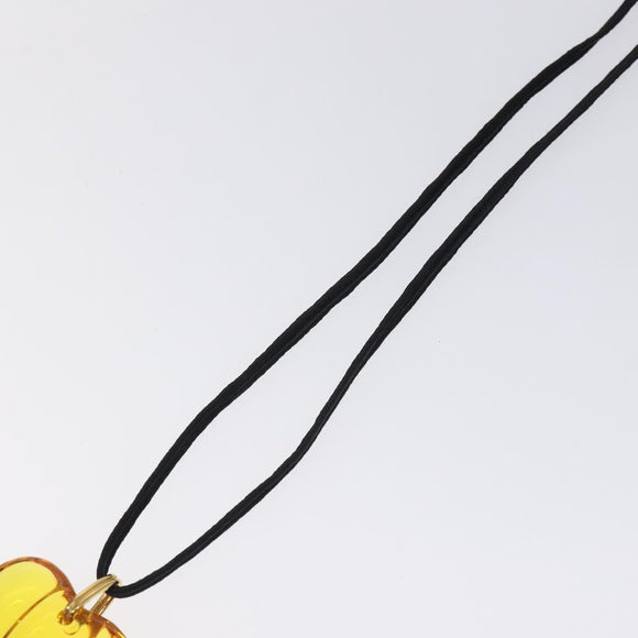 Baccarat Necklace Crystal glass Orange Auth am8701