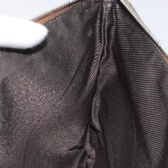 GUCCI GG Nylon Clutch Bag Nylon Red Silver 286209 Auth am8706