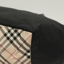 BURBERRY Blue Label Tote Bag Nylon Black Silver Auth am8707-16