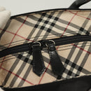 BURBERRY Blue Label Tote Bag Nylon Black Silver Auth am8707-11