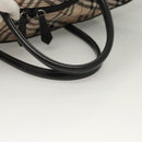 BURBERRY Blue Label Tote Bag Nylon Black Silver Auth am8707-7