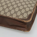 GUCCI GG Supreme Tote Bag PVC Beige Gold Auth am8712-15