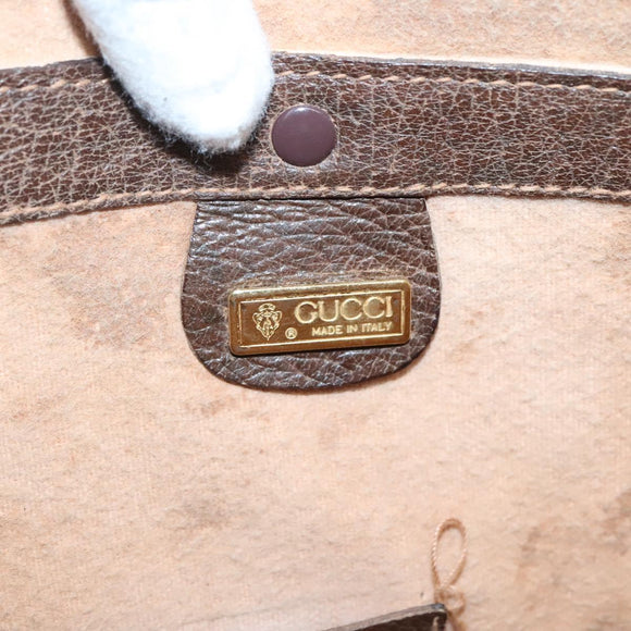 GUCCI GG Supreme Tote Bag PVC Beige Gold Auth am8712