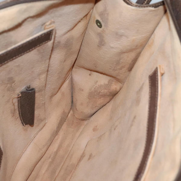 GUCCI GG Supreme Tote Bag PVC Beige Gold Auth am8712