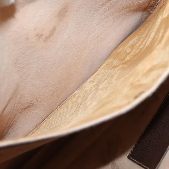 GUCCI GG Supreme Tote Bag PVC Beige Gold Auth am8712