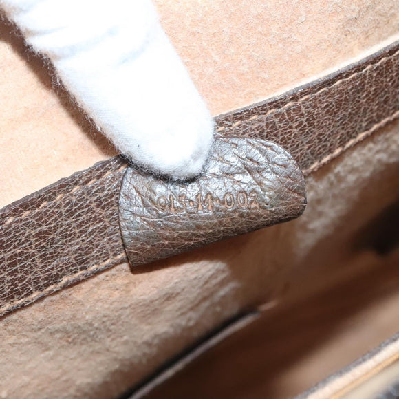 GUCCI GG Supreme Tote Bag PVC Beige Gold Auth am8712