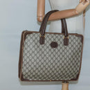 GUCCI GG Supreme Tote Bag PVC Beige Gold Auth am8712-23