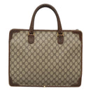 GUCCI GG Supreme Tote Bag PVC Beige Gold Auth am8712-2