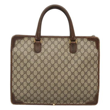 GUCCI GG Supreme Tote Bag PVC Beige Gold Auth am8712 - 0