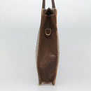 GUCCI GG Supreme Tote Bag PVC Beige Gold Auth am8712-3