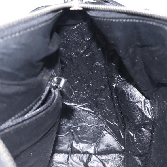 GUCCI GG Canvas Sherry Line Hand Bag Black Silver 000 0851 00221 Auth am8716