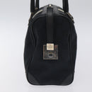 GUCCI GG Canvas Sherry Line Hand Bag Black Silver 000 0851 00221 Auth am8716-5