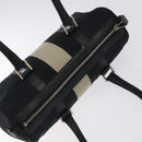 GUCCI GG Canvas Sherry Line Hand Bag Black Silver 000 0851 00221 Auth am8716-6