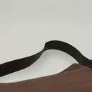 Salvatore Ferragamo Shoulder Bag Nylon Leather Brown Silver Auth am8722-8