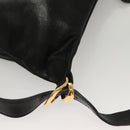 Gianni Versace Backpack Leather Black Gold Auth am8724-17