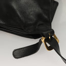 Gianni Versace Backpack Leather Black Gold Auth am8724-8