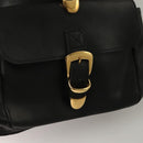Gianni Versace Backpack Leather Black Gold Auth am8724-20