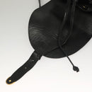 Gianni Versace Backpack Leather Black Gold Auth am8724-9