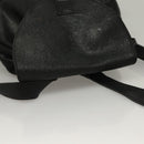Gianni Versace Backpack Leather Black Gold Auth am8724-6