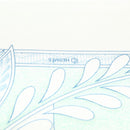 HERMES Carre 90 Scarf ""Les chants du Henne"" Silk Peppermint Auth am8731-11