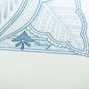 HERMES Carre 90 Scarf ""Les chants du Henne"" Silk Peppermint Auth am8731-12