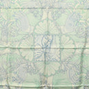 HERMES Carre 90 Scarf ""Les chants du Henne"" Silk Peppermint Auth am8731-6