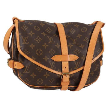 LOUIS VUITTON Monogram Saumur 30 Shoulder Bag M42256 LV Auth am8738V