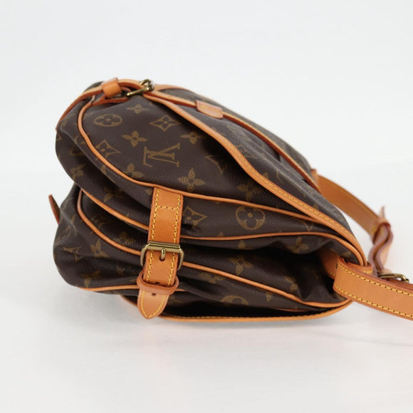 LOUIS VUITTON Monogram Saumur 30 Shoulder Bag M42256 LV Auth am8738V