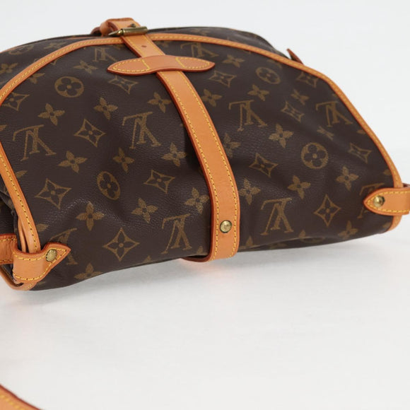 LOUIS VUITTON Monogram Saumur 30 Shoulder Bag M42256 LV Auth am8738V