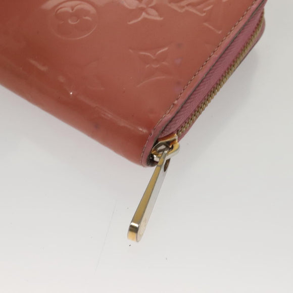 LOUIS VUITTON Vernis Zippy Wallet Long Wallet Poppy Petal M61562 LV Auth am8739